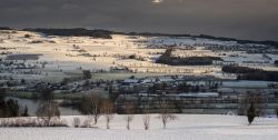 Kloster Baldegg im winterlichen Luzerner Seetal